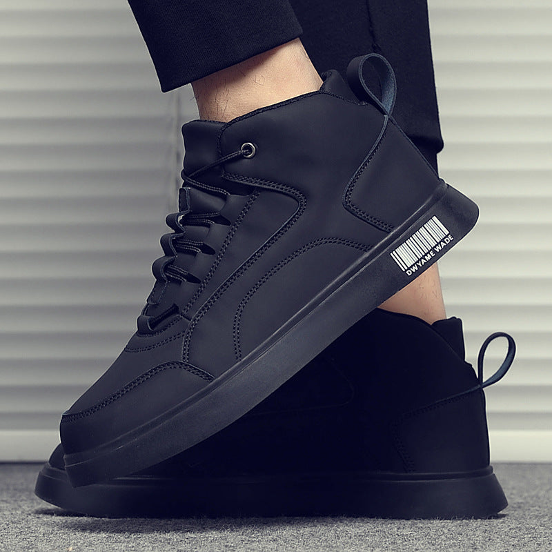 Trendy waterproof and versatile casual high-top non-slip sneakers