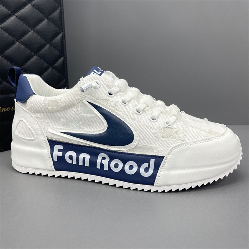 Stylish denim breathable platform soles non-slip lightweight shoes