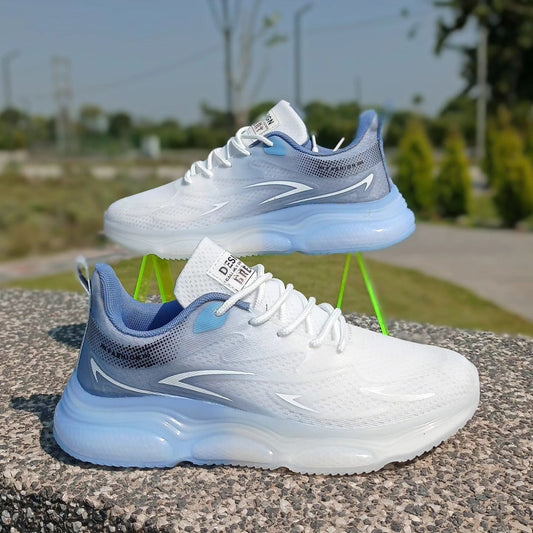 Stylish crystal thick sole gradient sneakers