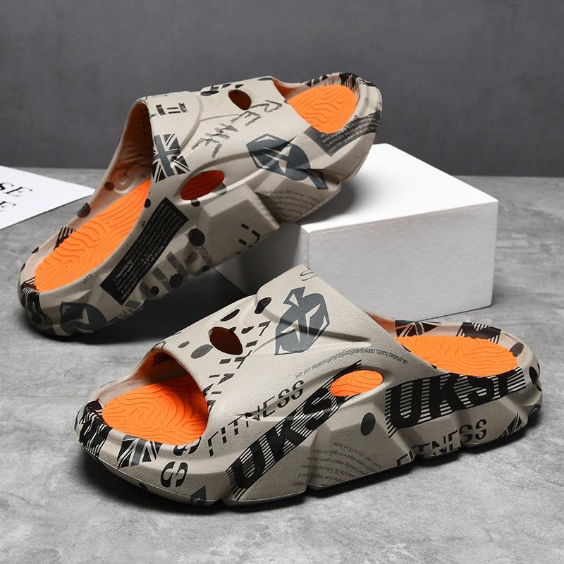 Men's trendy summer platform sports slippers