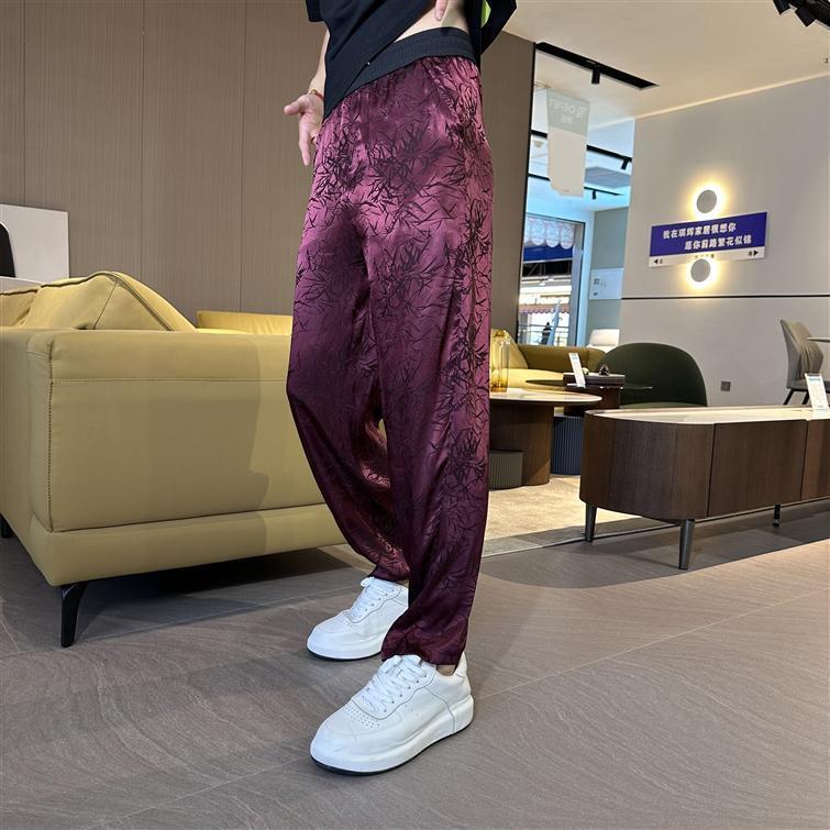 New Fashion Jacquard Straight Versatile Breathable Pants