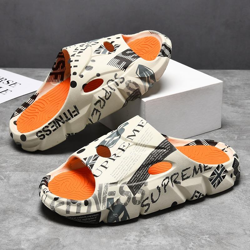 Men's trendy summer platform sports slippers