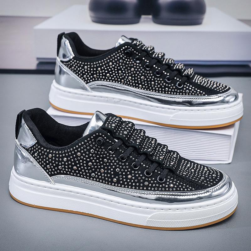 Men's Breathable Diamond Trendy Sneakers