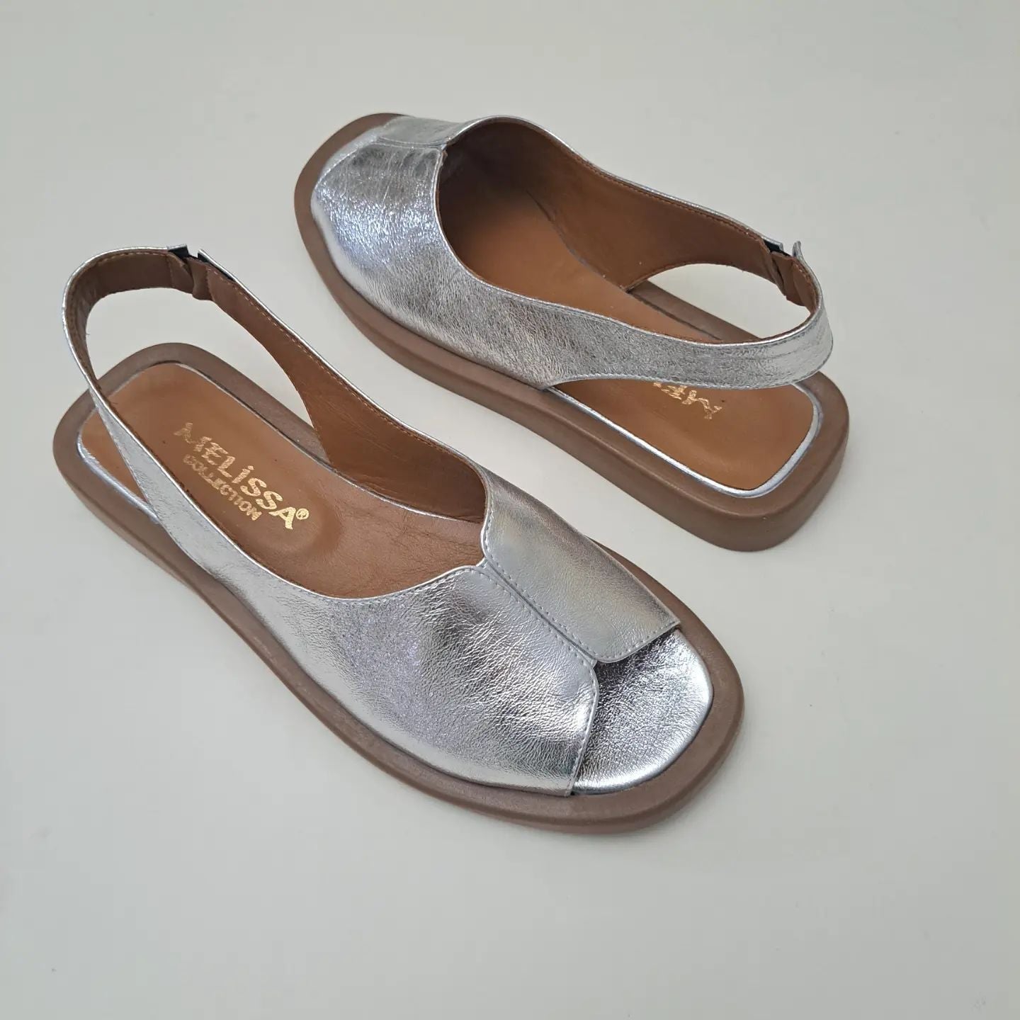 Stylish summer leather sandals