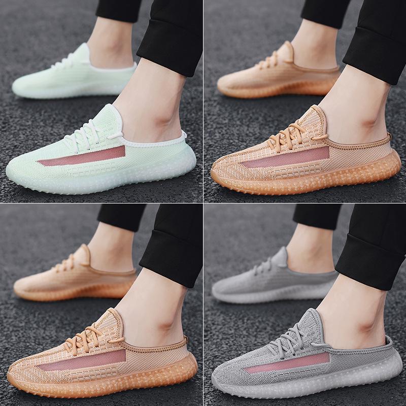 Stylish new soft-soled casual breathable heelless sports slippers