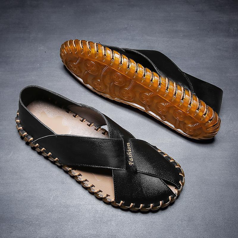 Trendy summer new moccasin casual sandals