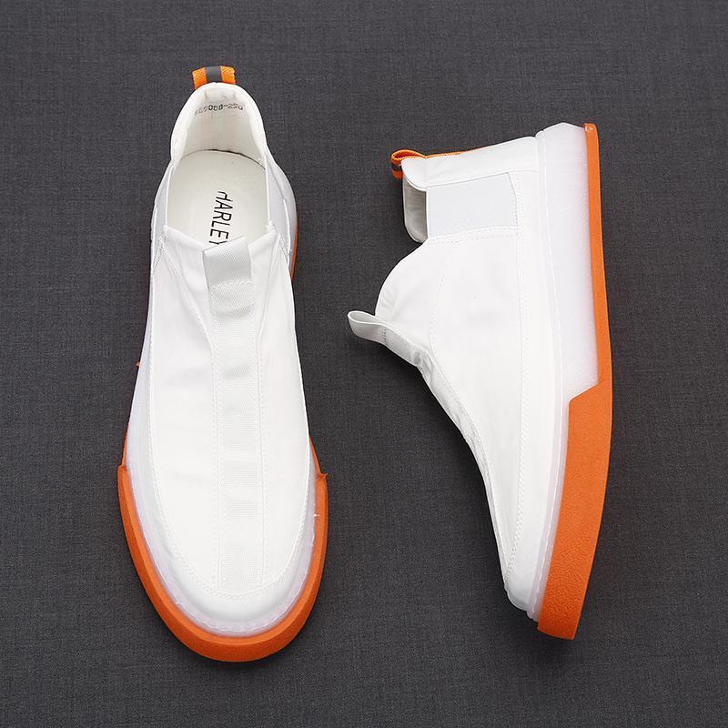 Trendy casual mid-top slip-on shoes