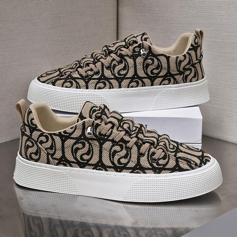 New Trendy Printed Versatile Soft Soled Casual Men's Shoes