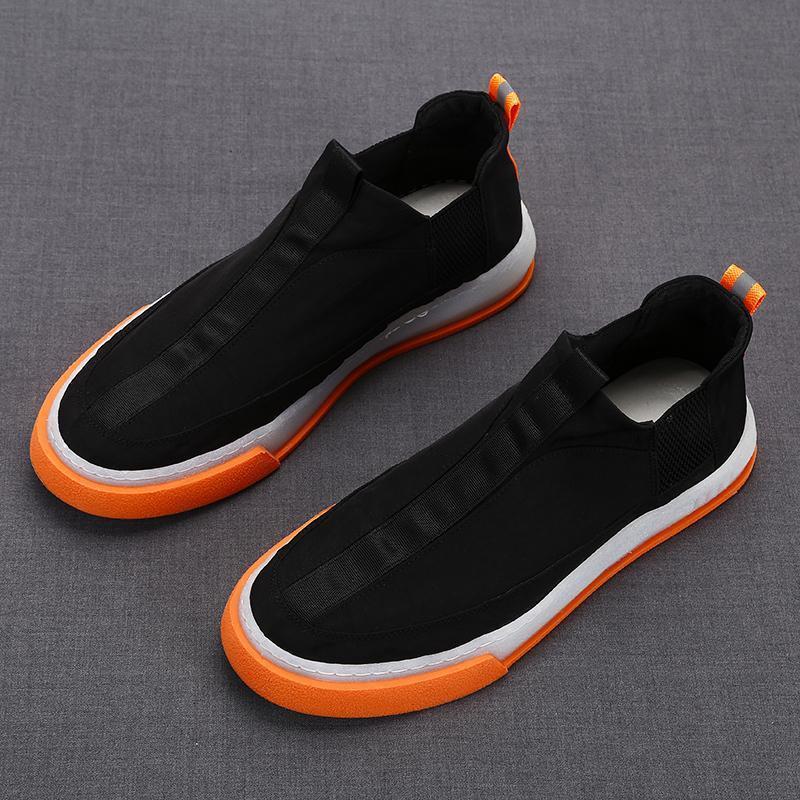 Trendy casual mid-top slip-on shoes