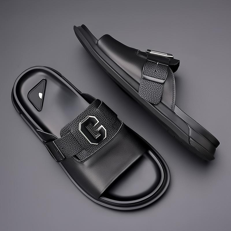 New trendy anti-slip and wear-resistant cowhide sandals