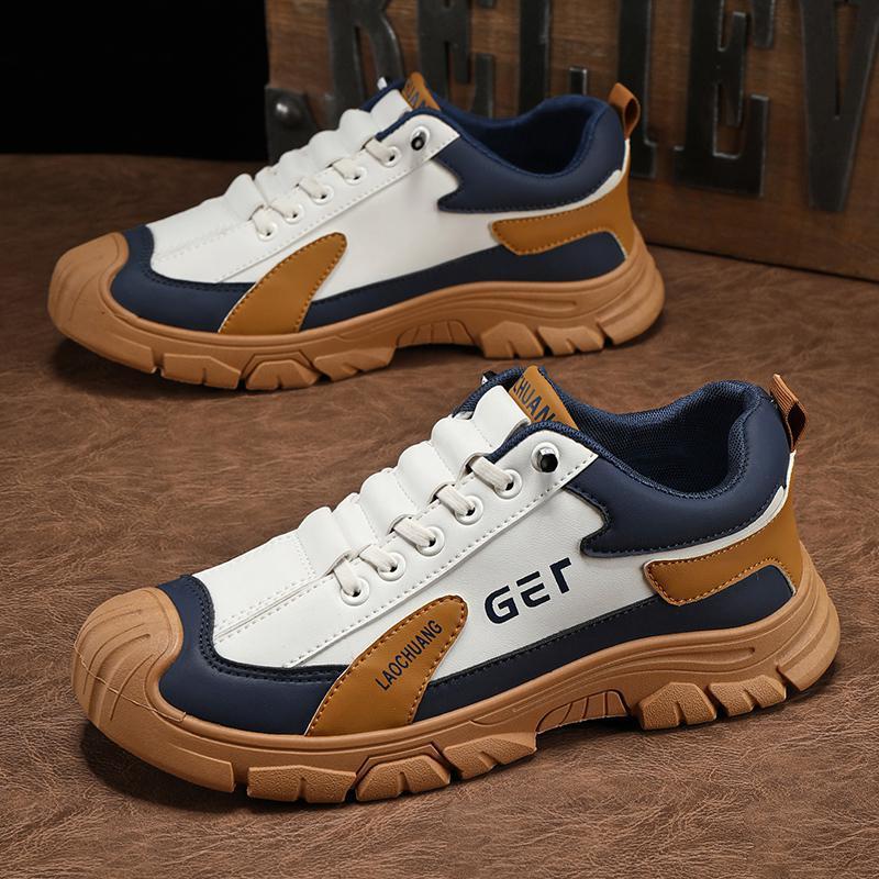 Stylish new casual non-slip leather sneakers