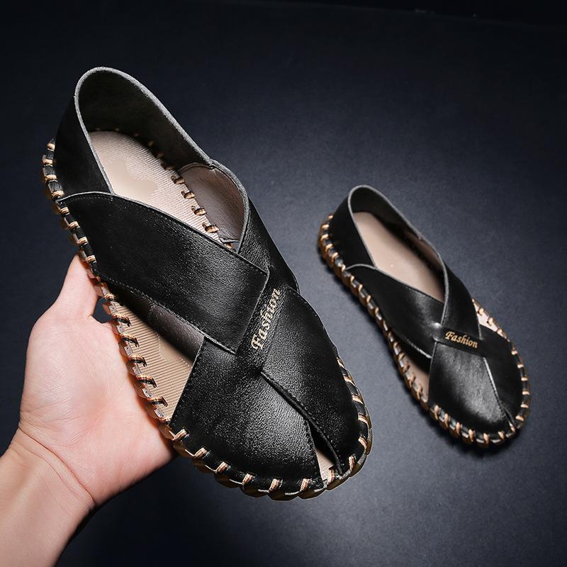 Trendy summer new moccasin casual sandals