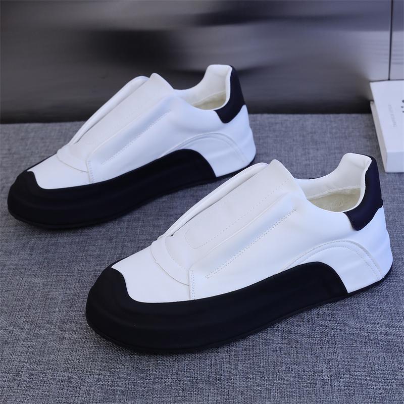 Stylish leather non-slip anti-odor men's slip-on flat shoes – fasigner