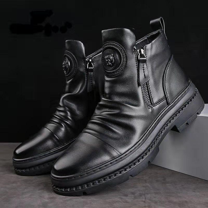 Men's zipper warm martin boots