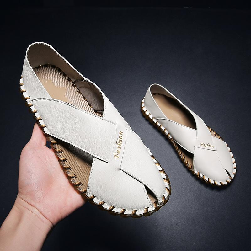 Trendy summer new moccasin casual sandals