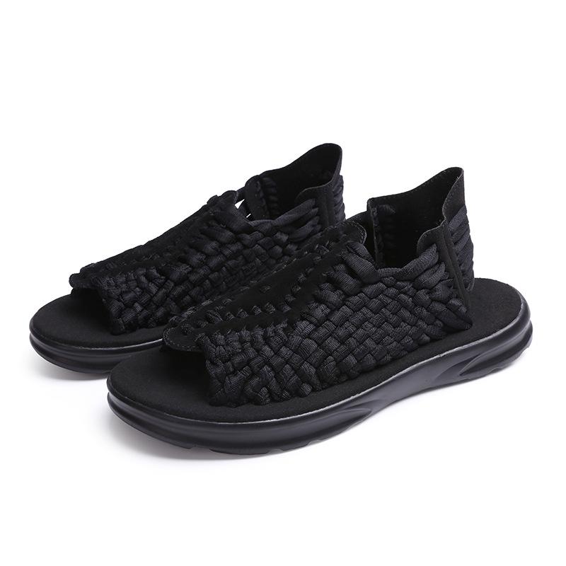 Men's trendy woven casual beach sandals