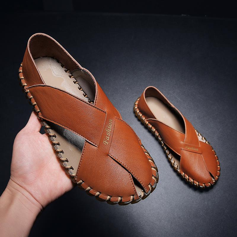 Trendy summer new moccasin casual sandals