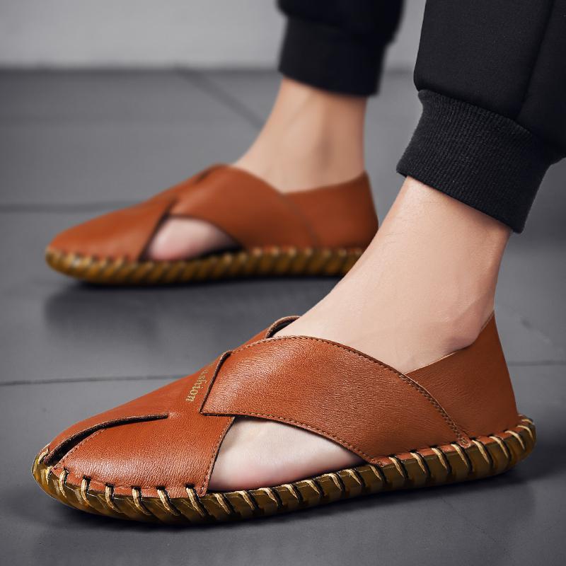 Trendy summer new moccasin casual sandals