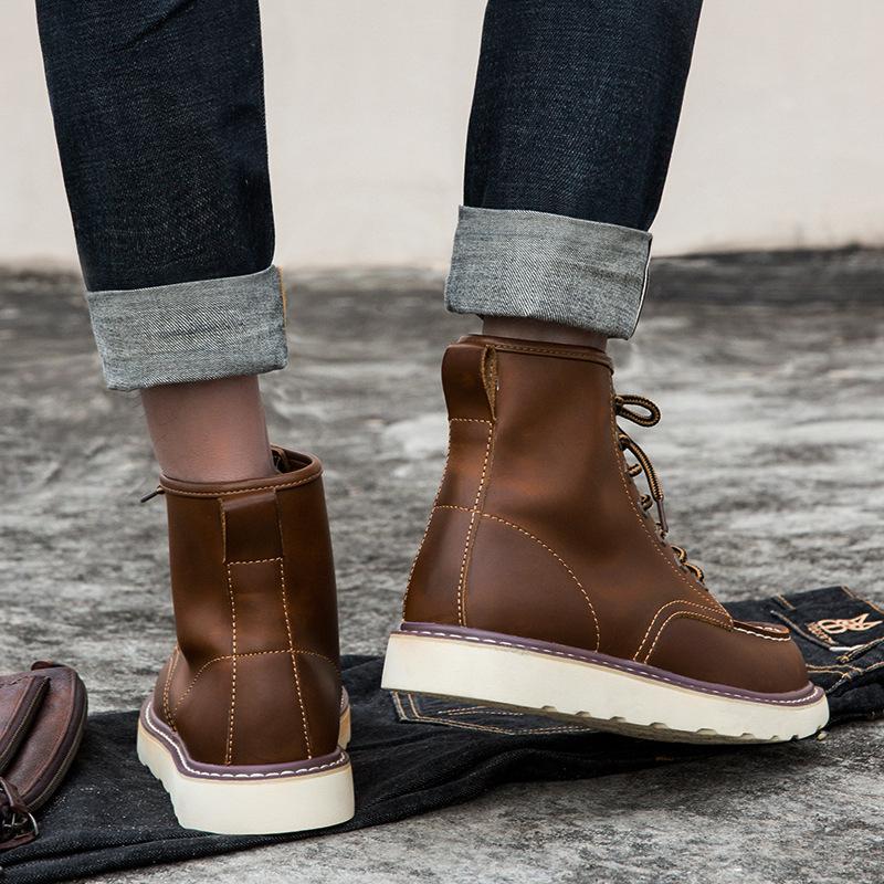 Men's Leather Martin Boots – fasigner