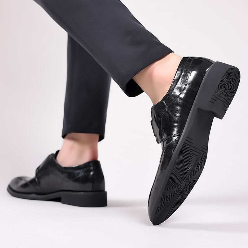 New style sheepskin business men's casual leather shoes