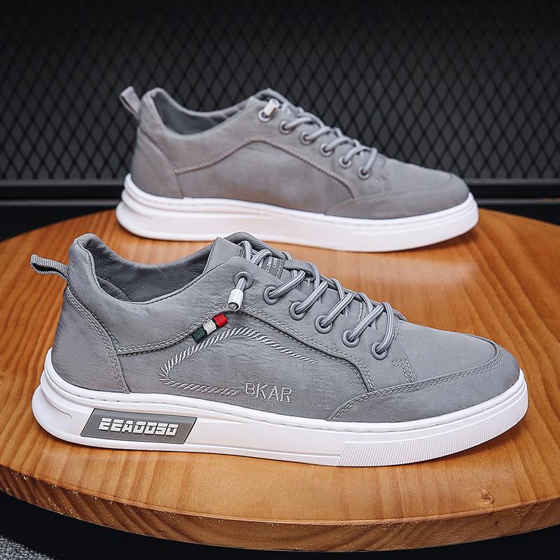 Trendy summer lightweight men's deodorant breathable cool canvas shoes