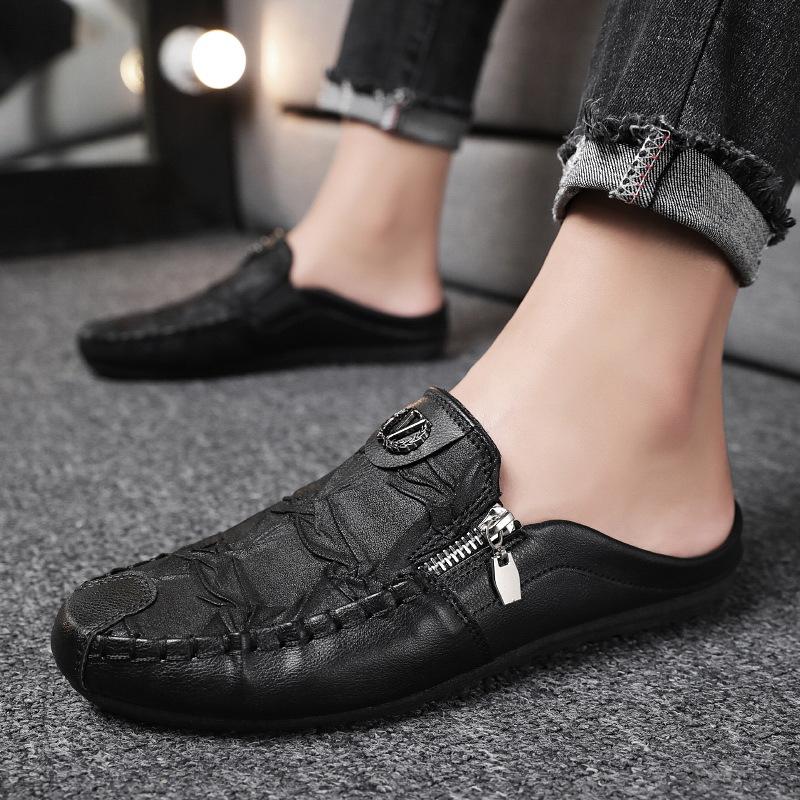 Stylish low-top casual cowhide shoes