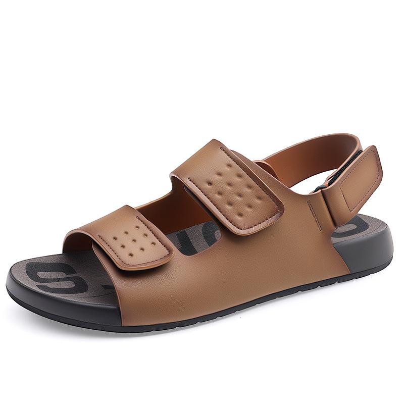 Trendy Men's Casual Breathable Cowhide Beach Sandals