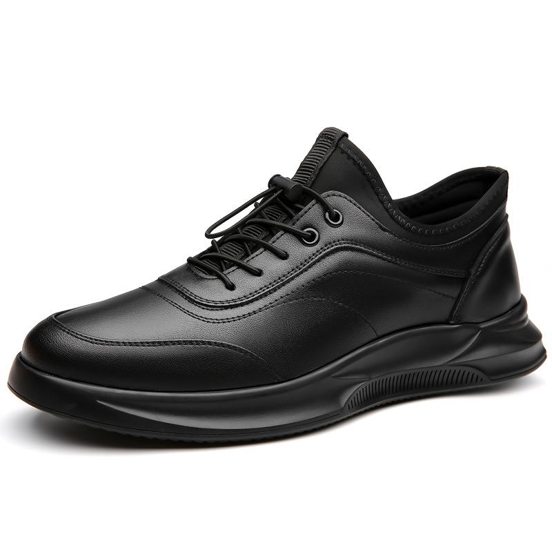 New Men's Genuine Leather Breathable Soft Sole Sports Leather Shoes