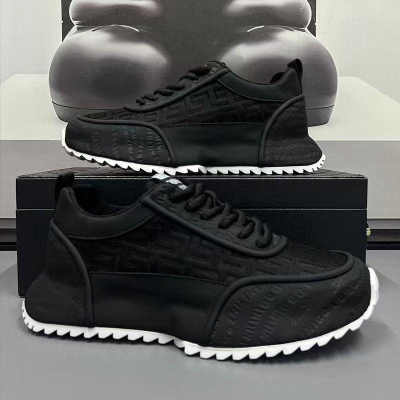 Stylish Color Block Thick Sole Non-Slip Men's Sneakers