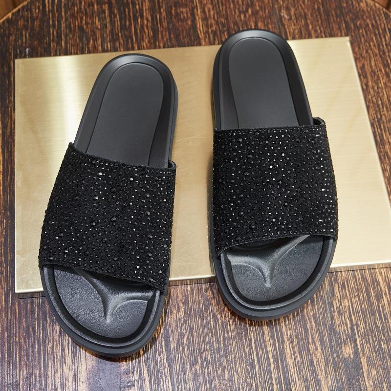 Stylish rhinestone sandals