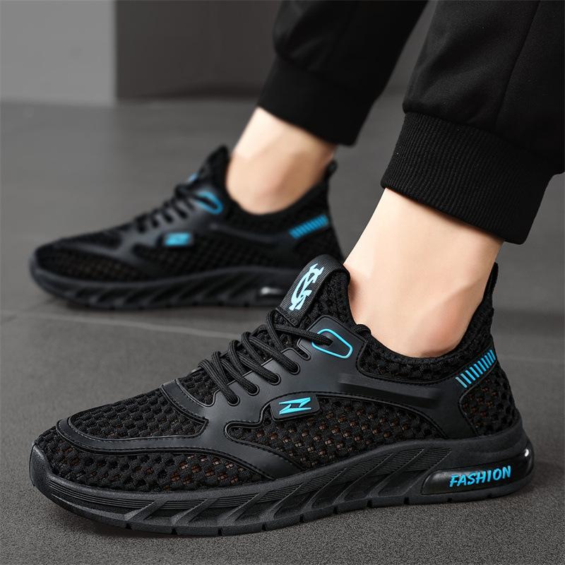 Summer new ultra-thin and breathable hollow mesh lightweight casual running sneakers