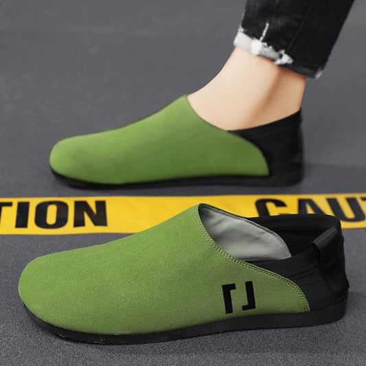 New casual suede men's slip-on shoes