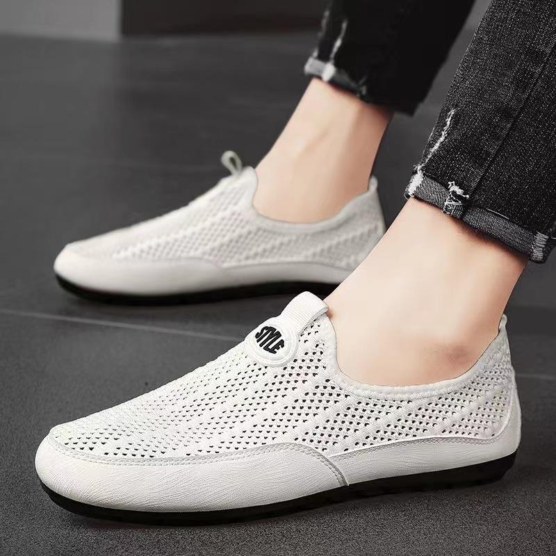 Summer men's hollow mesh breathable shoes