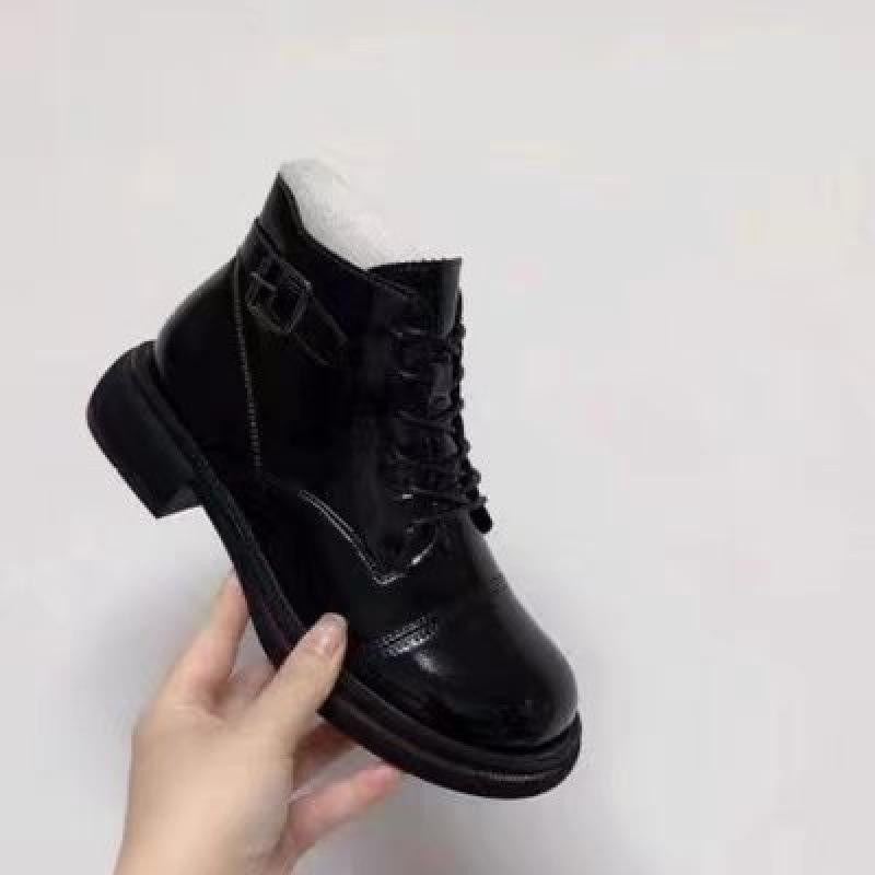 Sleek round toe lace-up side zipper booties