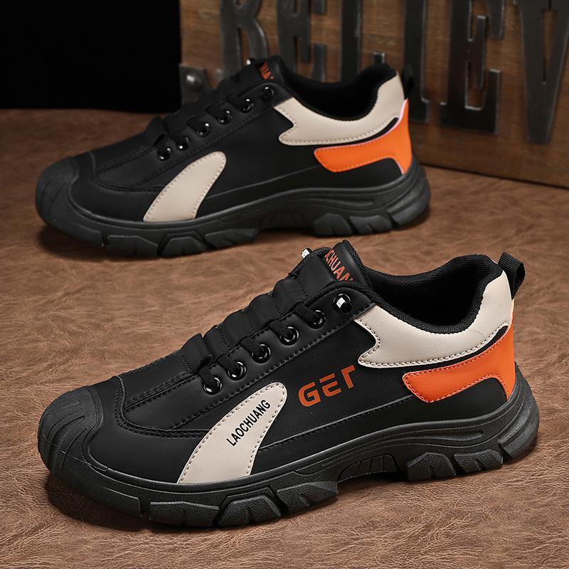 Stylish new casual non-slip leather sneakers