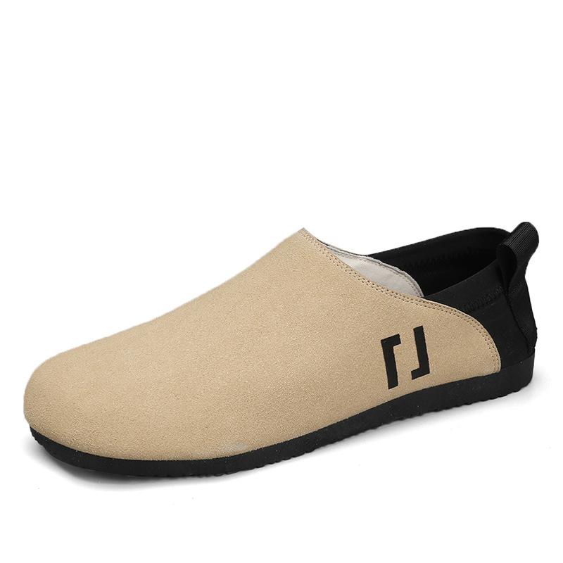 New casual suede men's slip-on shoes