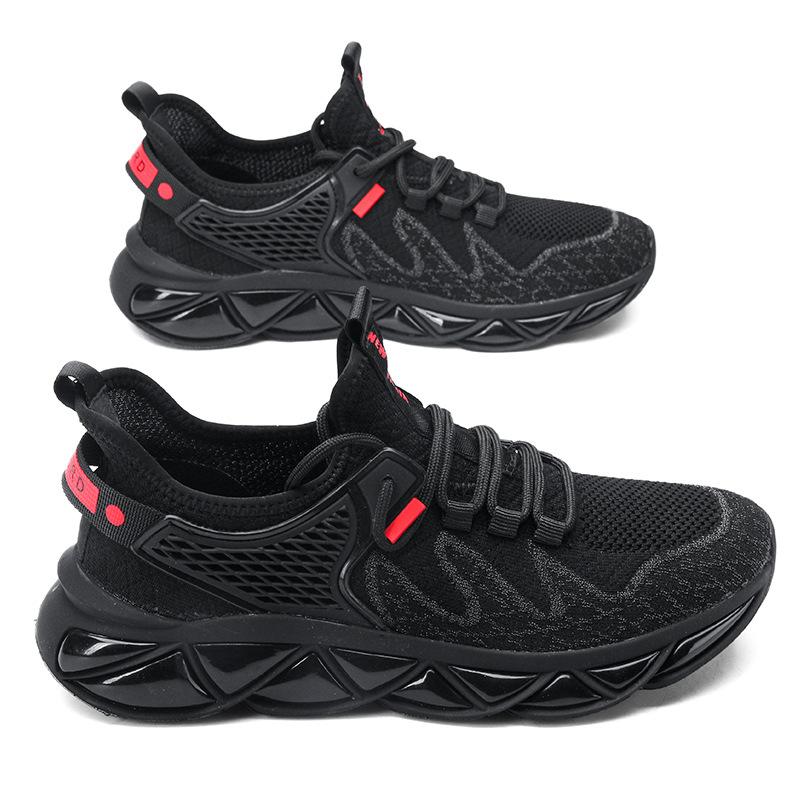 Trendy platform soled shock-absorbing sneakers