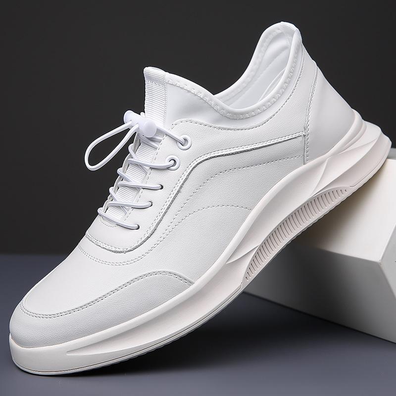 New Men's Genuine Leather Breathable Soft Sole Sports Leather Shoes