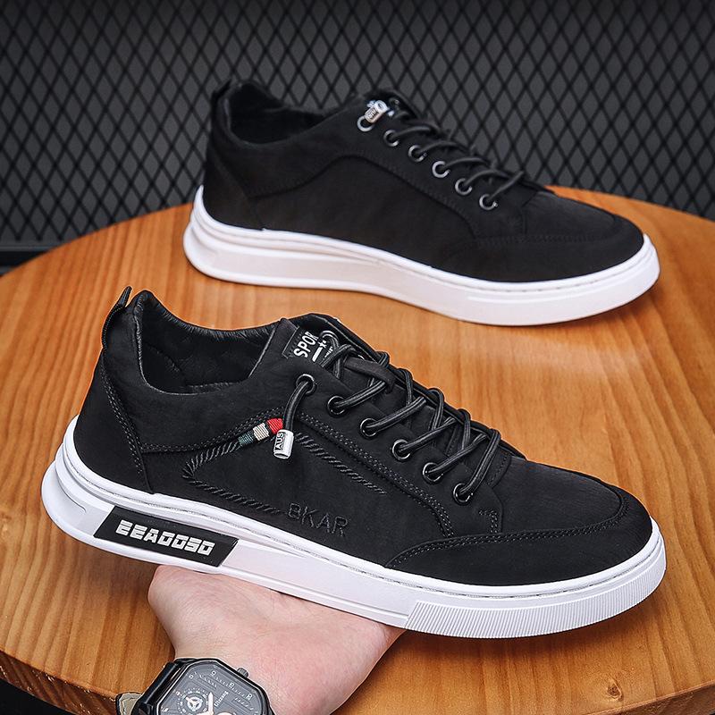 Trendy summer lightweight men's deodorant breathable cool canvas shoes