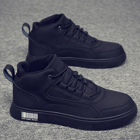 Trendy waterproof and versatile casual high-top non-slip sneakers