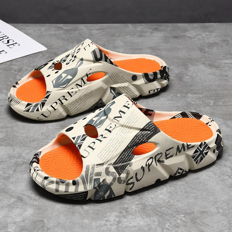 Men's trendy summer platform sports slippers