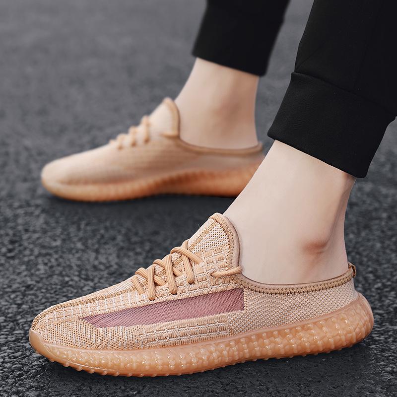 Stylish new soft-soled casual breathable heelless sports slippers