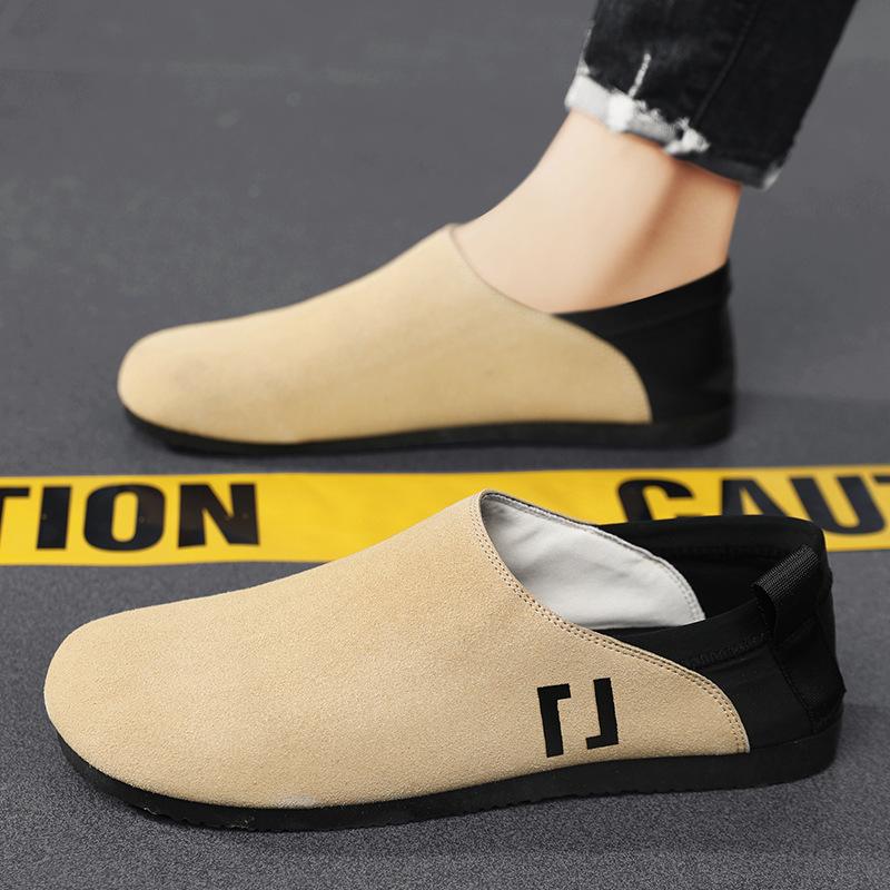 New casual suede men's slip-on shoes