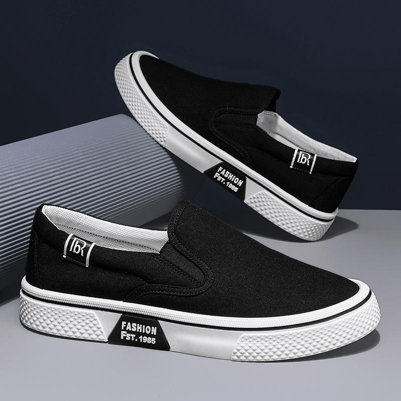 New men's breathable platform canvas casual shoes