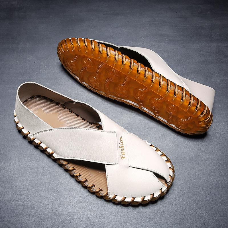 Trendy summer new moccasin casual sandals