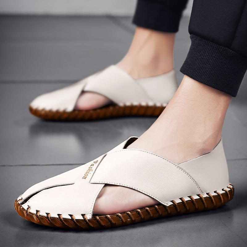 Trendy summer new moccasin casual sandals