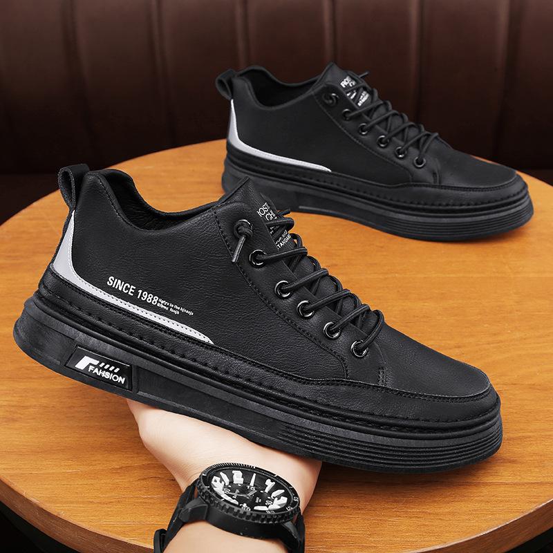 Trendy waterproof and non-slip men's casual leather shoes