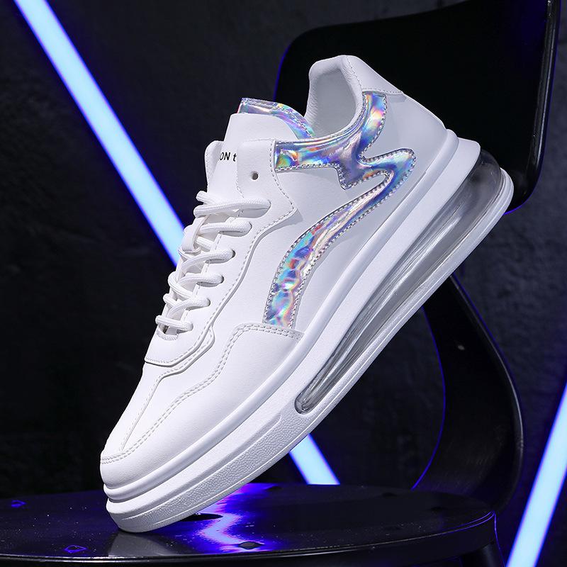 Stylish shiny air cushion thick-soled heightened athleisure shoes