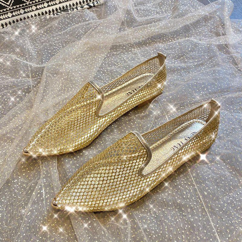 Stylish Summer New Breathable Mesh Flat Shoes