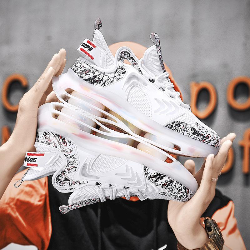 Trendy printed air cushion men's sneakers